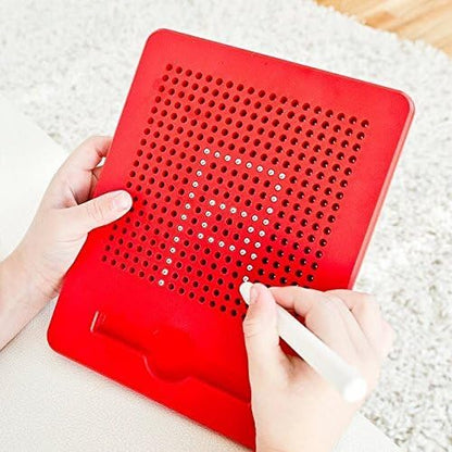 RAINBOW TOYFROG Magnetic Drawing Board - Push Peel Sensory Activity Board for Kids Ages 4-8 - Perfect Travel Toy, Magnetic Doodle Board for Kids Travel Activities