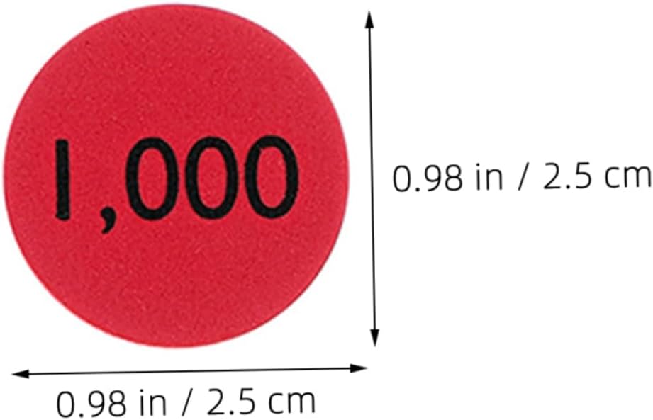 200pcs Eva Number Discs for Boys and Girls Educational Place Value Manipulatives Cognitive Development Teaching Supplies for Home and Classroom Learning Activities