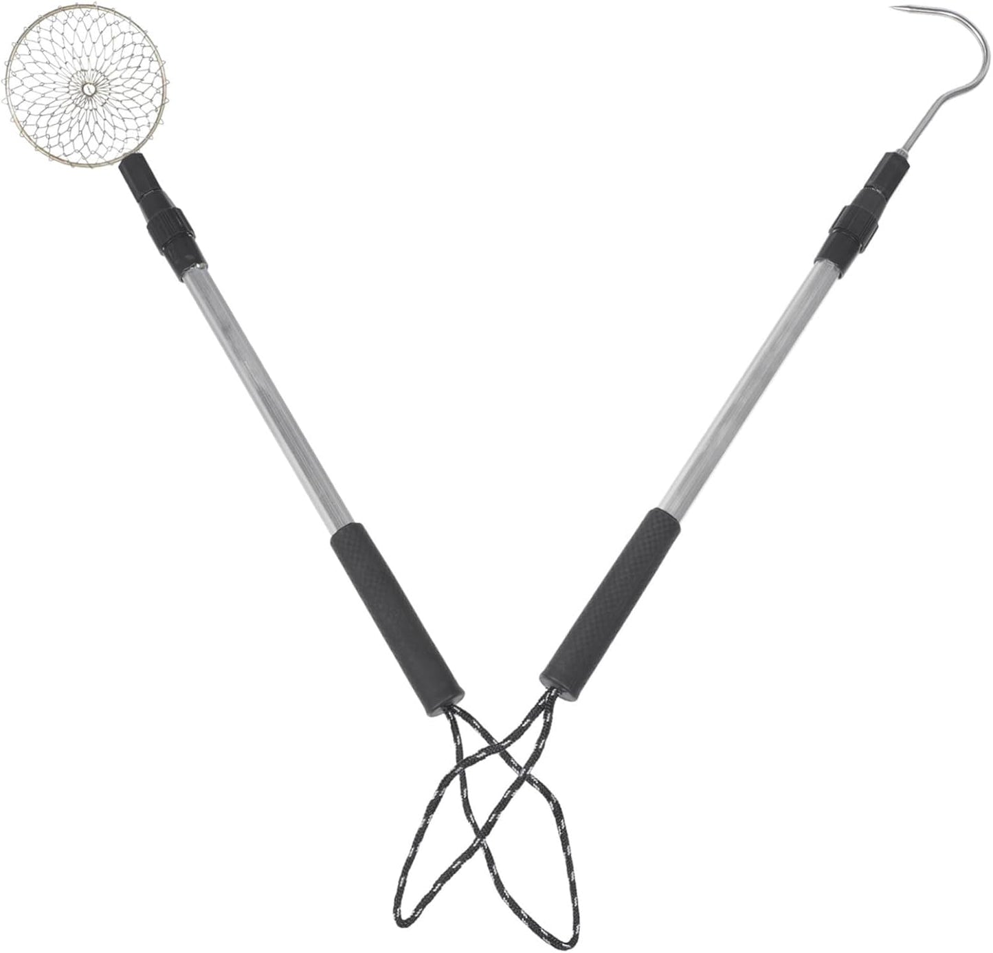 Telescopic Sand Sifter Kit with Detachable Shell Scoop and Hook Aluminum Alloy Beach Shovel for Convenient Sand Screening and Shell Collecting Lightweight Reusable Tool for