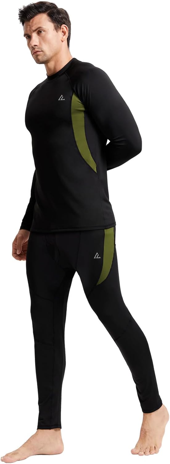 CL convallaria Thermal Underwear Long Johns Set Mens Winter Gift Hunting Gear Sport Base Layer Bottom Top - Colors A