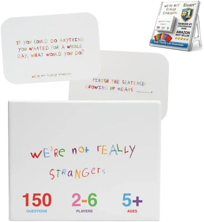 We're Not Really Strangers Kids Edition - 150 Conversation & Activity Cards, Fun Purpose-Driven Card Game for Kid, Teens, and Adults Perfect for Family Night, Road Trips, Or Afternoons(1pc)