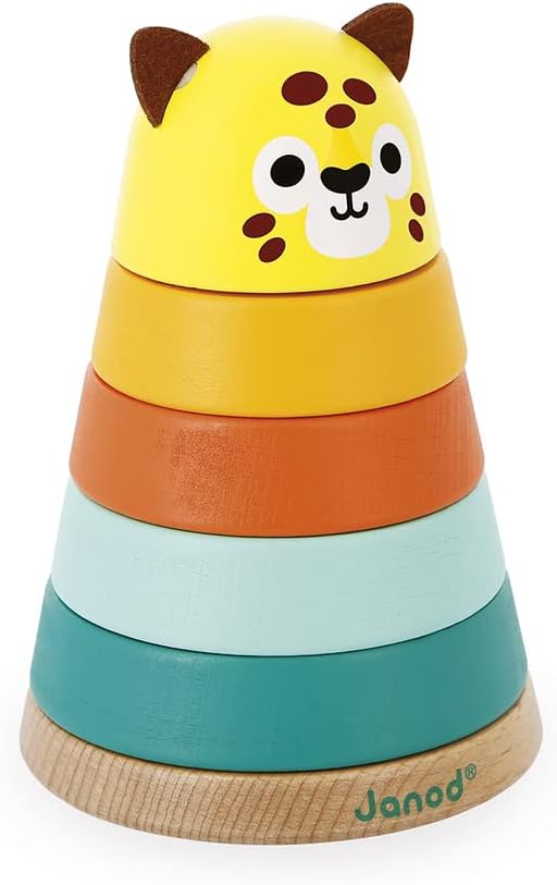 Janod Baby Forest Fox Wood Stacker - Ages 1+ - J08014