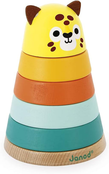 Janod Baby Forest Fox Wood Stacker - Ages 1+ - J08014