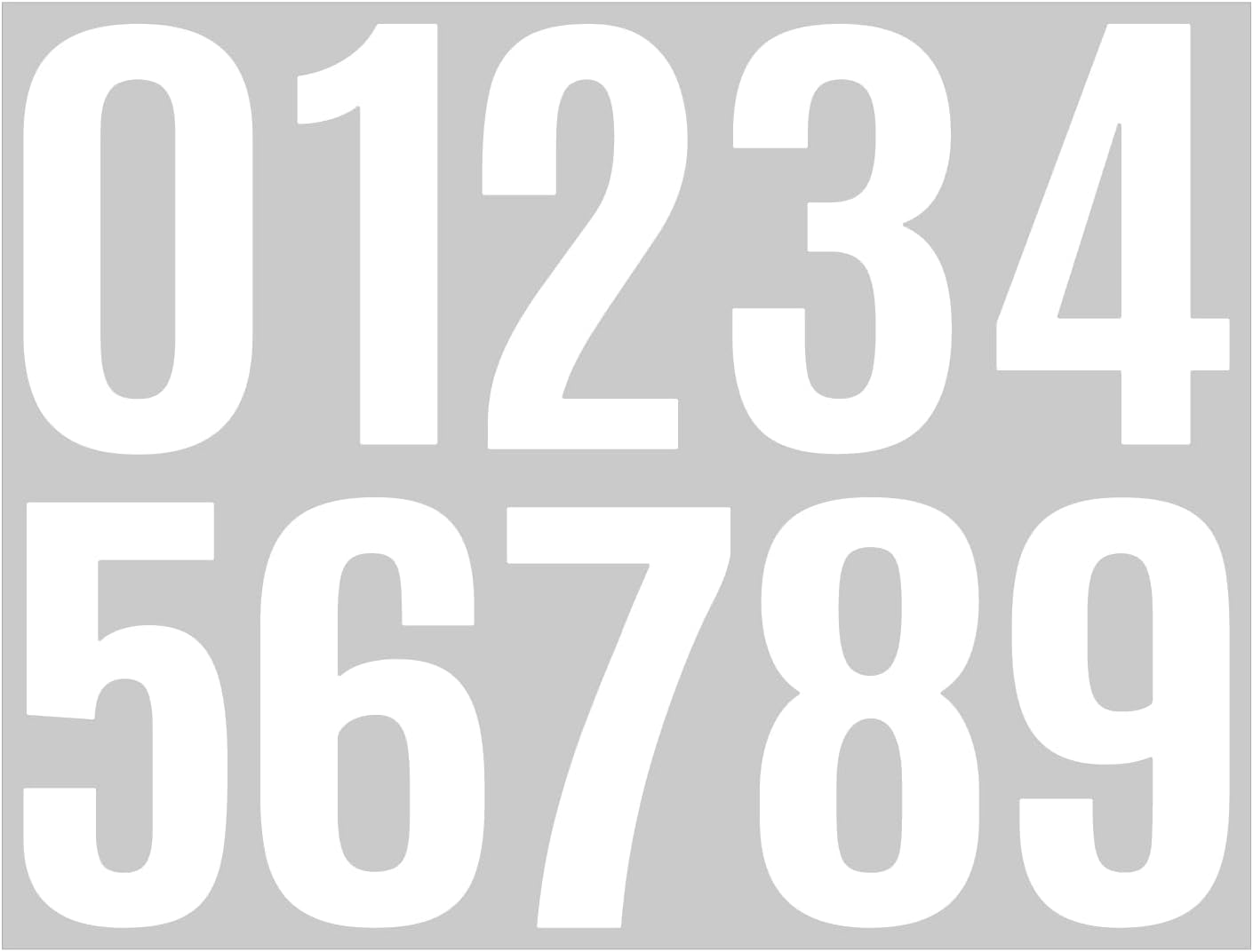 480 Pcs Waterproof 3" Vinyl Alphabet & Number Stickers - Self-Adhesive for Mailboxes, Windows, Doors, Signs, Vehicles & More, Black