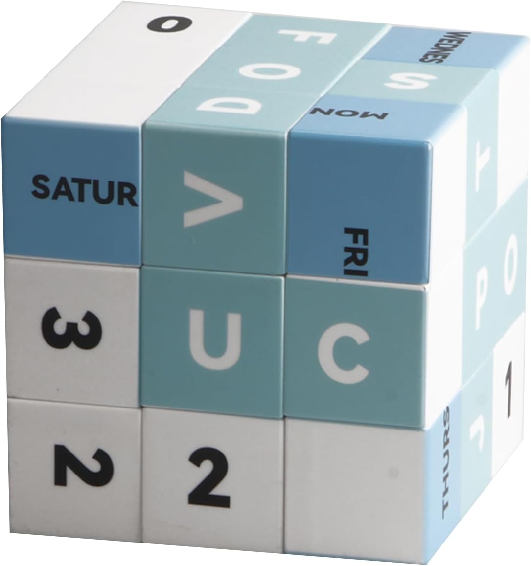 Calendar 3x3 Speed Cube, UV Printing Cube Magic Cube Educational Puzzles Toys for Kids,Beginners and Adults (Stickerless)
