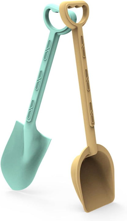 Sand Shovel Toy 2PCS Outdoor Play Tool with Wide Scoops Design Sandcastle Building Tool Toy for Beach Beach Shovel for