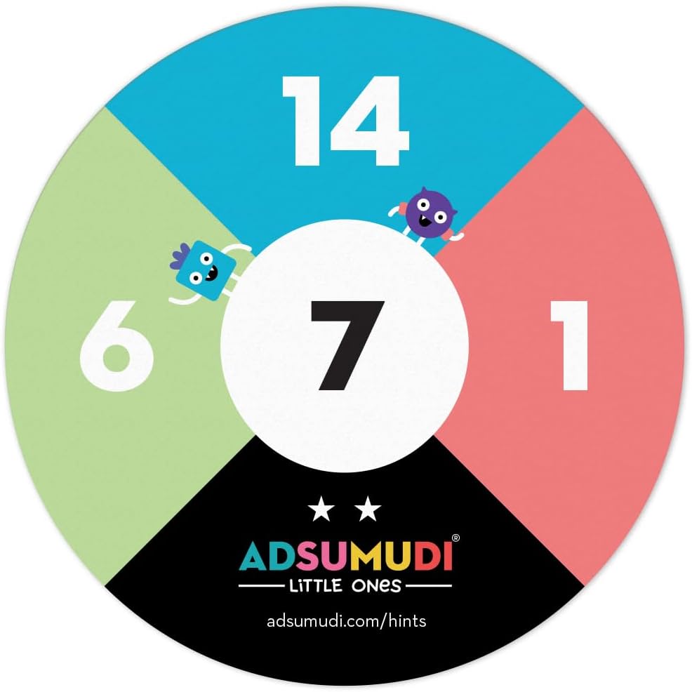 Evermade Adsumudi Math Game - Little Ones - The Adorably Fun Game for Clever Kids to Grow Their Addition, Subtraction and Mental Math Skills - Great for Ages 4 and Up