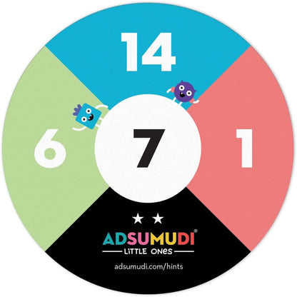 Evermade Adsumudi Math Game - Little Ones - The Adorably Fun Game for Clever Kids to Grow Their Addition, Subtraction and Mental Math Skills - Great for Ages 4 and Up