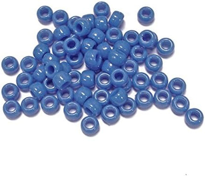 JOLLY STORE Crafts - Pony Beads, Easy-to-Use Reusable Jewelry-Making/Bracelet Beads for Art, Craft Decorations & More, 9 x 6 mm, Crafted in The USA, Opaque Tan, 500 pcs (Pack of 1)