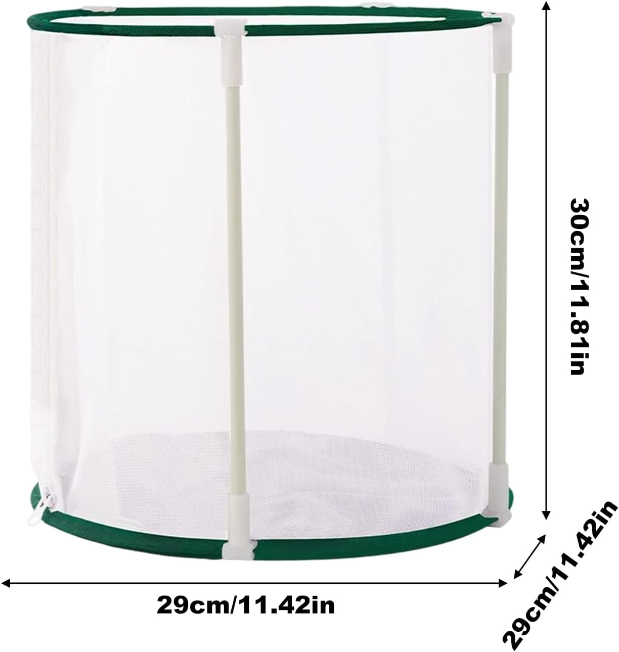 Butterfly Enclosure - Zipper Mesh Cage Terrarium, Foldable Caterpillar Butterfly Growing House, Breathable Habitat | Heavy Duty Outdoor Cages for Garden Yard Patio Balcony Lawn | Safe Portable Nature
