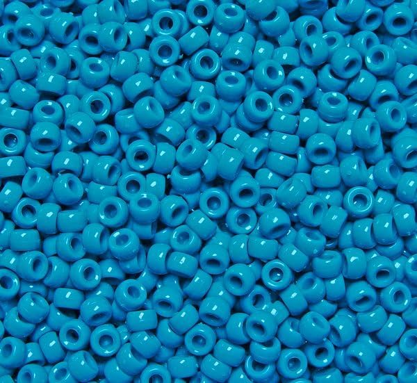 JOLLY STORE Crafts - Mini Pony Beads, Easy-to-Use Reusable Jewelry-Making/Bracelet Beads for Art, Craft Decorations & More, 6.5 x 4mm Beads, Crafted in The USA, Opaque Grey, 1000 pcs (Pack of 1)