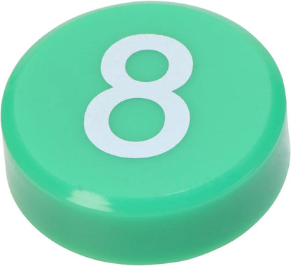 Tupalizy Round 0-9 Number Refrigerator Magnets Fridge Whiteboard Magnetic Pins Stickers Kitchen Home Office School Crafts, 10PCS (White)