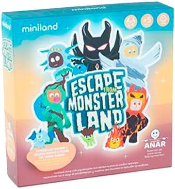 Miniland Board Game for Kids +5, Develops Fine Motor Skills, Come with Wooden Bugs, Tweezers and Game Boards, Children Memory and Pincer Grasp | Catch The Bug