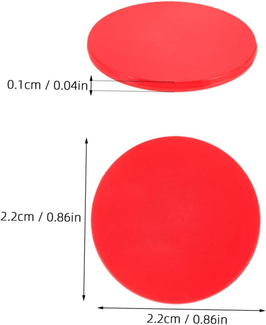 Toddmomy 100pcs Colored Counting Chips Round Game Tokens for Bingo Math Games Lightweight Bingo Accessories