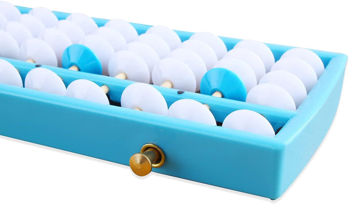 Larcele Bead Arithmetic Counting Abacus with Reset Button,13 Column SP-02 (Black 2)
