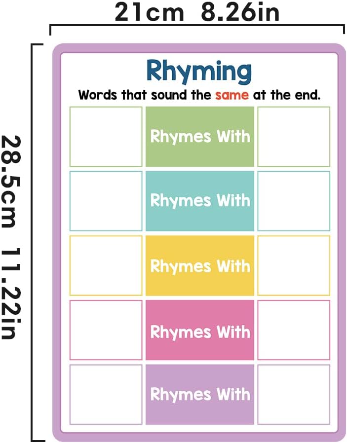 Lachilly Double Sided Dry Erase Handwriting Practice Boards Fractions Learning Place Value from Billions to Decimal Numbers Math Grid Manipulative Lapboard for Students
