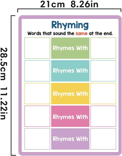 Lachilly Double Sided Dry Erase Handwriting Practice Boards Fractions Learning Place Value from Billions to Decimal Numbers Math Grid Manipulative Lapboard for Students