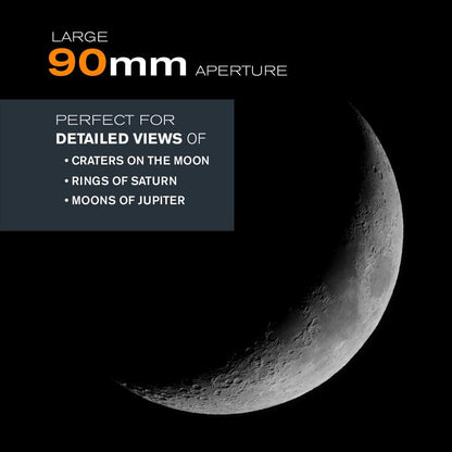 Celestron – AstroMaster 70AZ Telescope – Refractor Telescope – Fully-Coated Glass Optics – Adjustable-Height Tripod – Bonus Astronomy Software Package