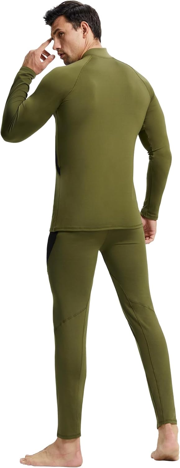 CL convallaria Thermal Underwear Long Johns Set Mens Winter Gift Hunting Gear Sport Base Layer Bottom Top - Colors A