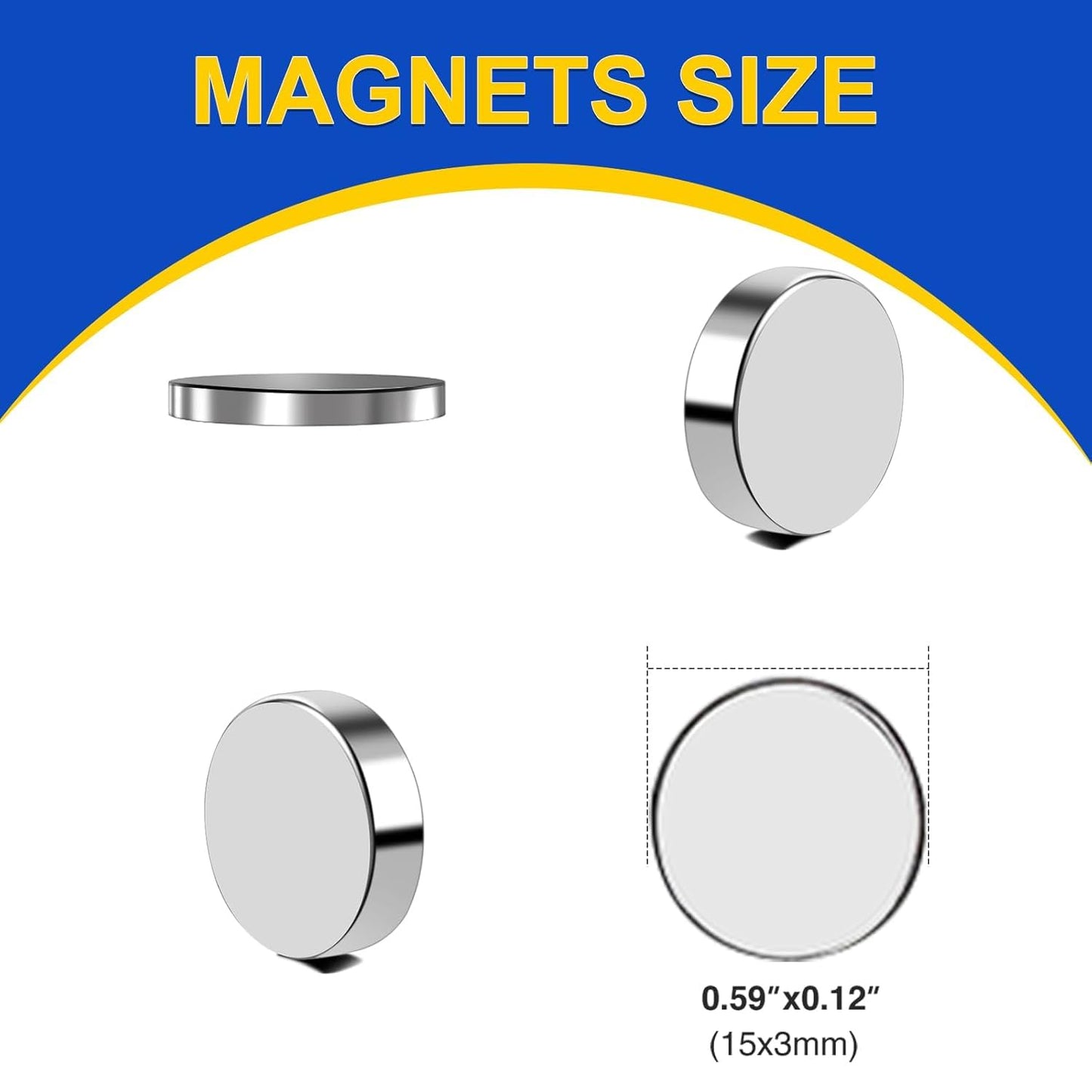 320Pcs Small Neodymium Magnets, 6x2mm Small Rare Earth Magnet Mini Magnets for Whiteboard, Office, School, STEM Measurement Kit, 3D Printing,Science Experiments