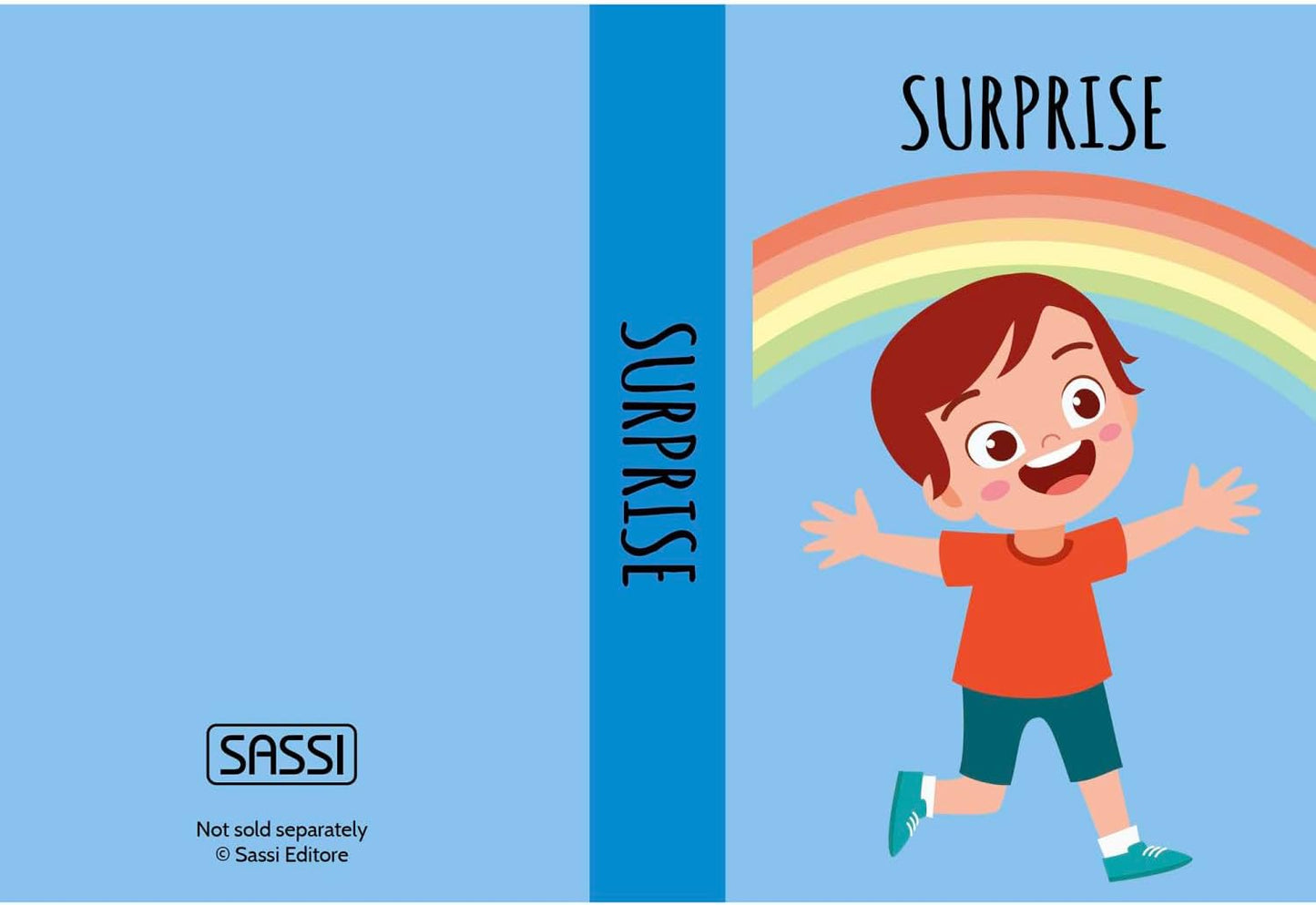 Sassi: My First Library - Emotions- 8 Cardboard Mini-Book Set, Feelings Development, Rhyming Stories, Portable Box, Read-Learn-Play, Kids-Toddlers 2+