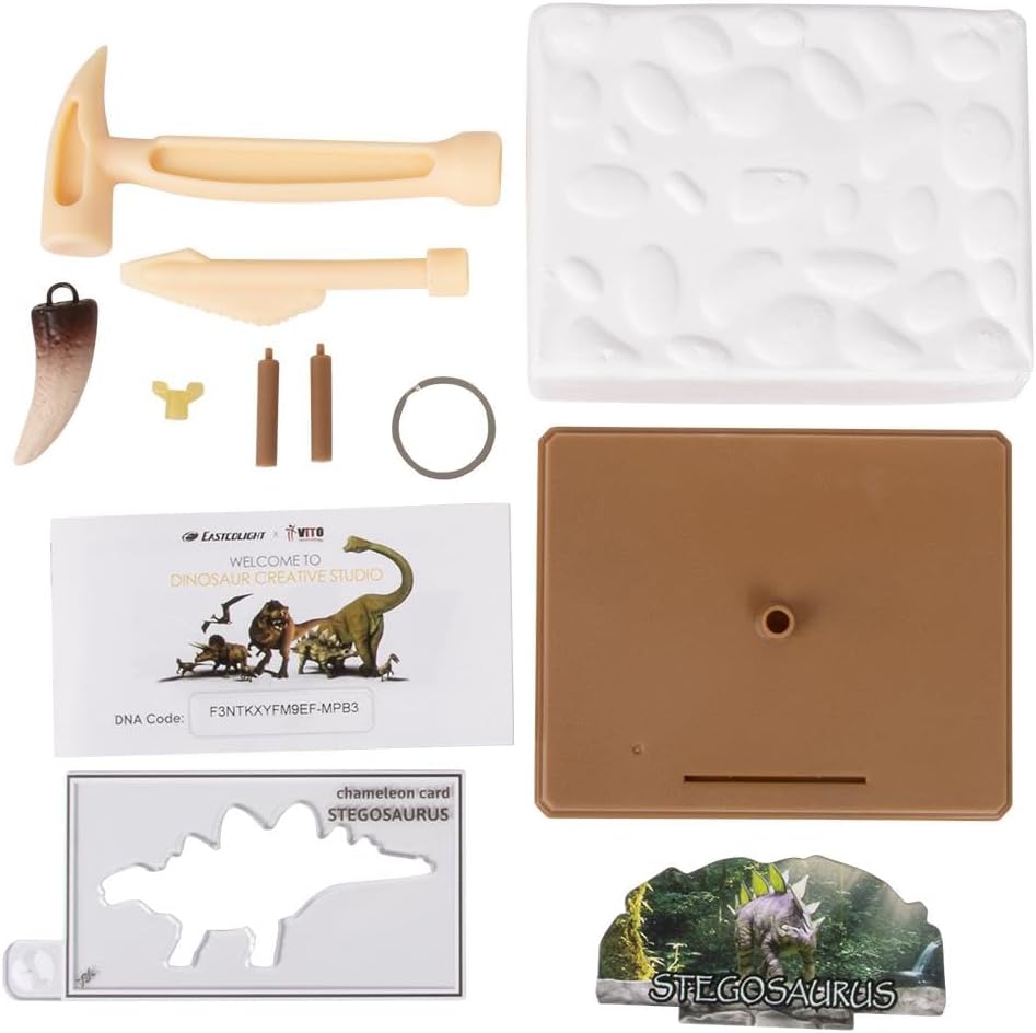 Rhode Island Novelty Augmented Reality Stegosaurus Dinosaur Dig Figure