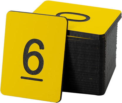 StayMax Rectangle Plastic Numbered Tags Number Disc Number Token (0-25, Blue)