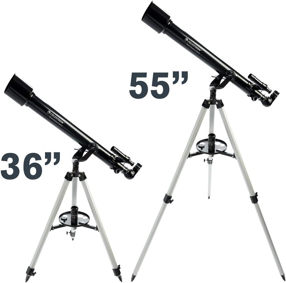 Celestron - PowerSeeker 50AZ Telescope - Manual Alt-Azimuth Telescope for Beginners - Compact and Portable - Bonus Astronomy Software Package - 50mm Aperture
