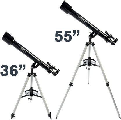 Celestron - PowerSeeker 50AZ Telescope - Manual Alt-Azimuth Telescope for Beginners - Compact and Portable - Bonus Astronomy Software Package - 50mm Aperture