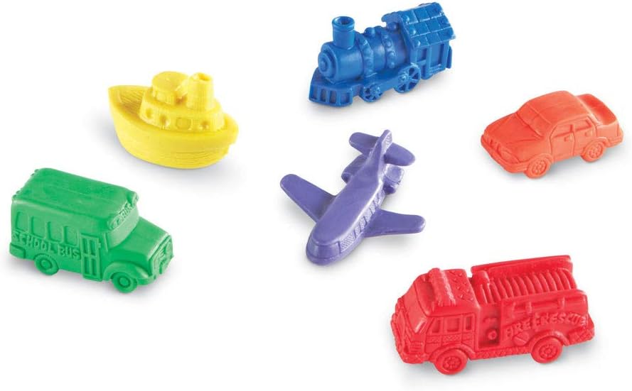 Learning Resources Mini Motors Counting and Sorting Fun Set - 72 Pieces, Ages 3+ Car Counters for Kids, Preschool Math Counters, Math for Preschoolers