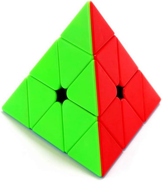 CuberSpeed Moyu Pyramid stickerless Speed Cube Cubing Classroom Triangle Speed Cube Meilong Pyramid Puzzle