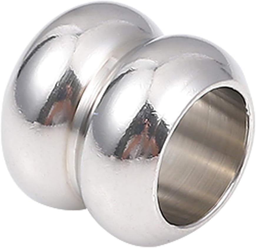 BEADIA Stainless Steel Spacer Beads 3x2.5mm Round Loose Charm Caps Beads for DIY Jewelry Making 100pcs with 1mm Hole