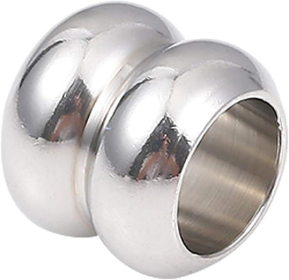 BEADIA Stainless Steel Spacer Beads 3x2.5mm Round Loose Charm Caps Beads for DIY Jewelry Making 100pcs with 1mm Hole