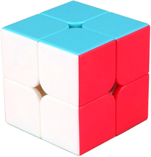 TANCH QIYI Speed Cube 2X2X2 No Stickers Magic Cube Puzzle Toy for Kids & Adults (Colorful)…