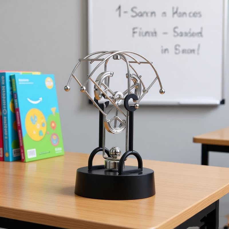 Perpetual Motion Kinetic Art Swing Physics Mechanics Balance Physics Desk Home Decor FN29