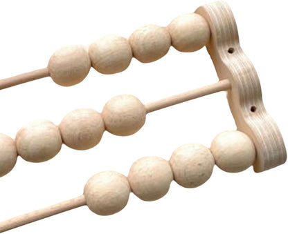 Educational Wooden Busy Board Set for Kids and Growth, Triple Row Abacus