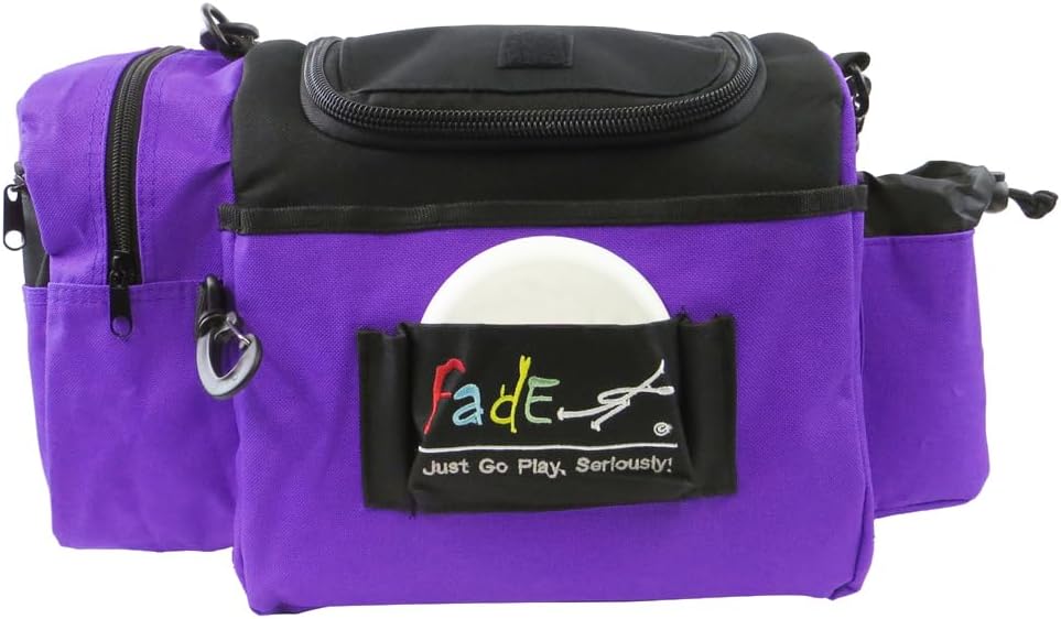 Fade Crunch Disc Golf Bag – Lightweight, Durable, and Insulated Shoulder Bag for All Skill Levels - Practice Bag - Lightweight Bag for night golf