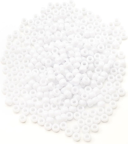 Gxueshan 1000 Pcs Acrylic Black Pony Beads 6x9mm Large Hole Pen Hair Kandi Beads Bulk for Friendship Bracelet Necklace Jewelry Making Earring Braiding Kit
