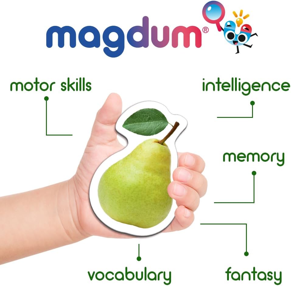 Solar System Fridge Magnets for Kids - Magdum - 22 Realistic Space Magnets for Toddlers - Real Refrigerator Magnets - Planets for Kids – Magnetic Universe - Science Toys for Children - Astronomy Gifts