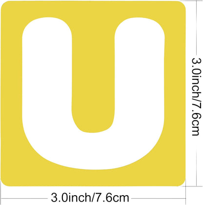 TecUnite 26 Pieces Alphabet Stencils Set Plastic Letter Stencils for Painting Learning, DIY Craft Decoration (6 x 6 Inches)
