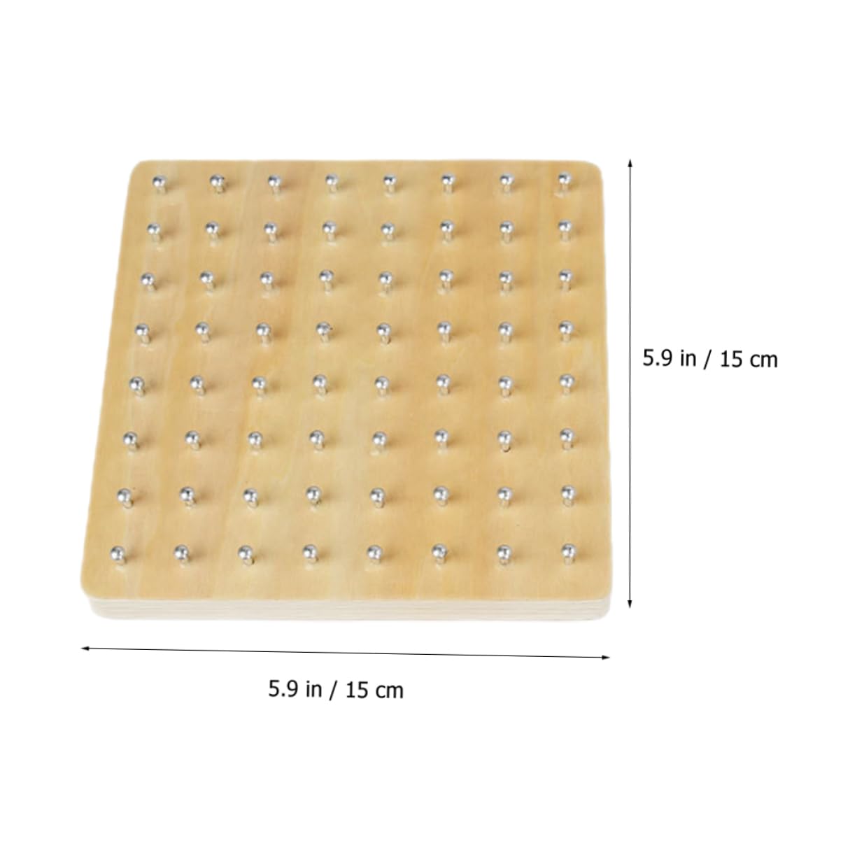1Set Geoboard for Educational Mathematical Nail Plate Geometric Shape Learning Tool Enhance Creativity and Motor Skills Present