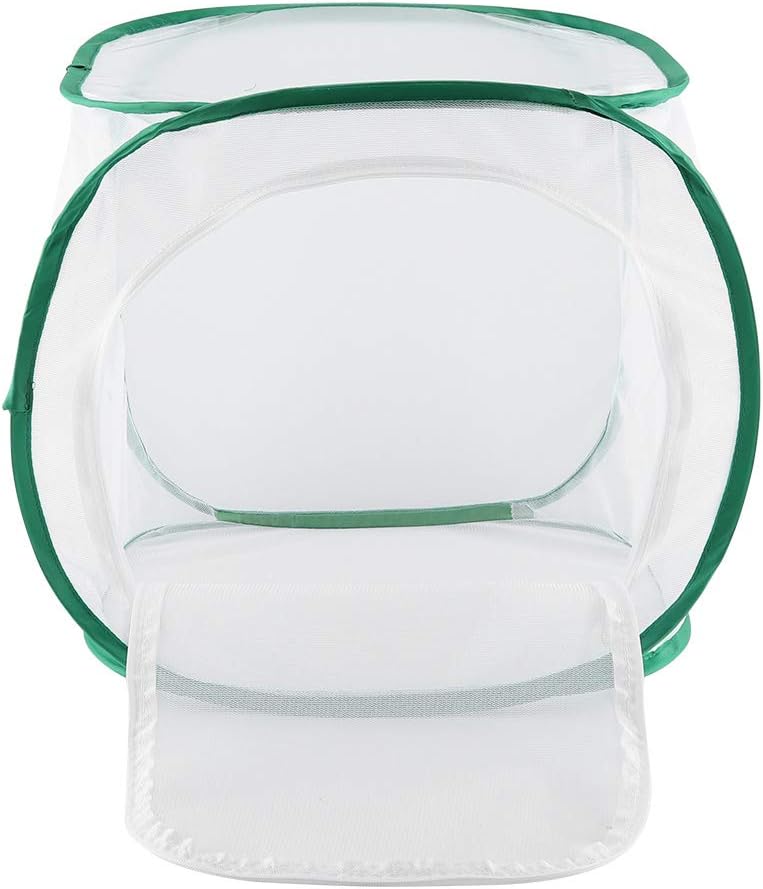 Foldable Butterfly Habitat, Butterfly Cage for Caterpillars, Create Farm, Enclosure for Breeding Soldier Fly, Dragonfly, or Housefly for Chicken and Reptile Feed (30 * 30 * 30cm)