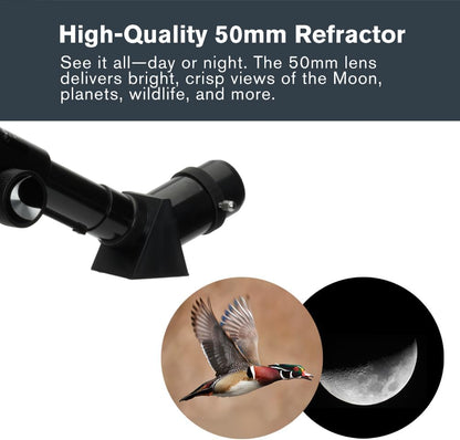 Celestron Travel Scope 70 Portable Refractor Telescope – 70mm Aperture, Fully-Coated Glass Optics – Includes Tripod, Backpack & Software – Ideal for Beginners & Travel