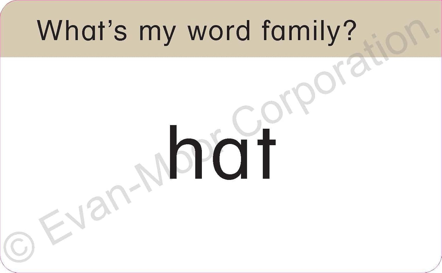 Word Families - Flashcards (Learning Line)
