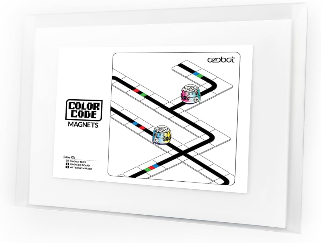 Ozobot Color Code Magnets Speed Kit, Interactive Coding Learning Tool for Kids Ages 3+, Enhances Logic & Problem Solving Skills, 18 Tiles, Evo & Color Codes Magnets Base Kit Required Not Included