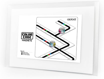 Ozobot Color Code Magnets Speed Kit, Interactive Coding Learning Tool for Kids Ages 3+, Enhances Logic & Problem Solving Skills, 18 Tiles, Evo & Color Codes Magnets Base Kit Required Not Included