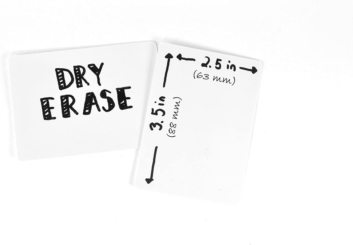Apostrophe Games Dry Erase Blank Playing Cards w/Box, Poker Size - 2.5" x 3.5", 45 Reusable Cards, Flashcards, Board Game & Note Cards