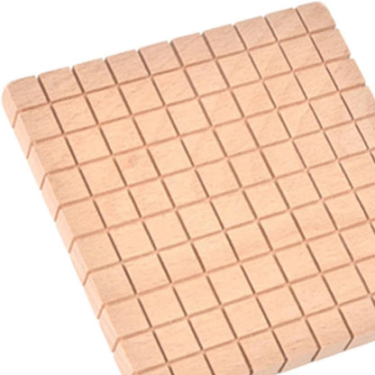 Gazechimp Montessori DIY Wooden Base Ten Blocks Math Manipulative Early Math Learning, Package B
