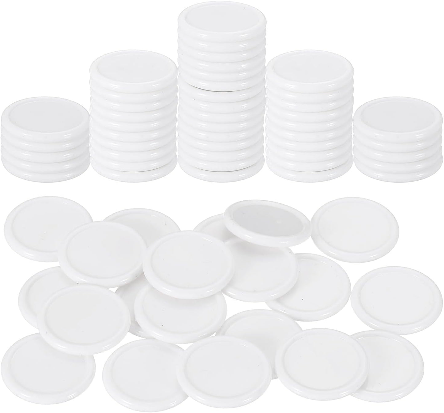 uxcell 100Pcs 0.8 Inch Plastic Poker Chips, Mini Bingo Chips Learning Counters Counting Counters Disks Markers Opaque Game Tokens for Game Play Math Counting, Yellow