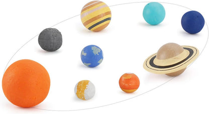 9 Piece Universe Planet Solar System Model Nine Planets Model Solar System Planet Figure Cake Topper Decoration Collection Figure for Astronomy Enthusiast